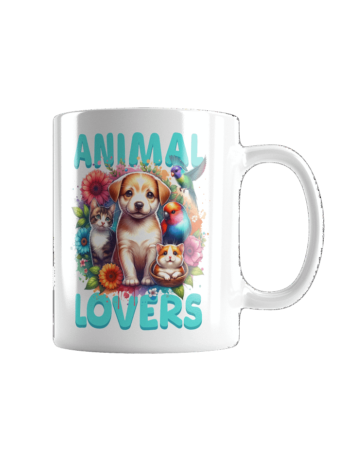 Animal Lovers | White Glossy Mug product image (1)