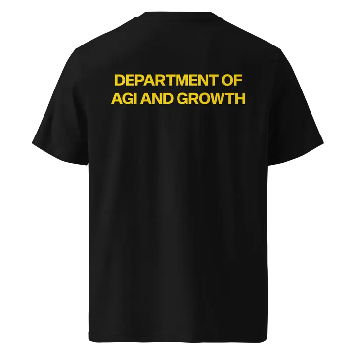 department of agi and growth t-shirt - 100% organic cotton product image (2)