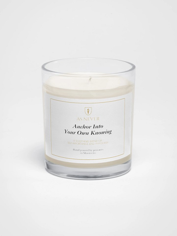 Royal Parody - "Anchor Into Your Own Knowing” Unscented Soy Wax Candle | As Never Collection product image (1)