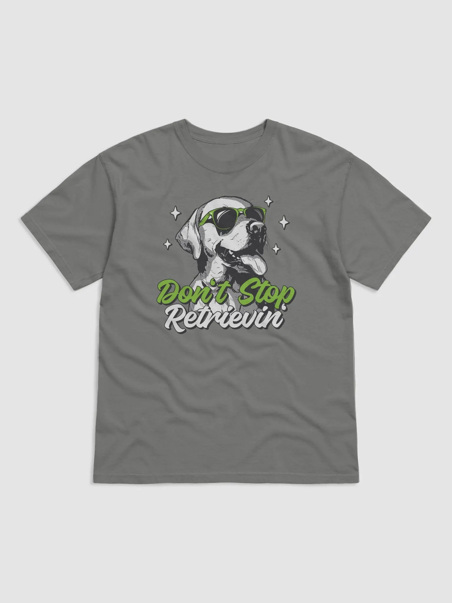 Don't Stop Retrievin' Funny Labrador Retriever T-Shirt | Retro Y2K Style Half-Tone Design for Dog Lovers product image (4)