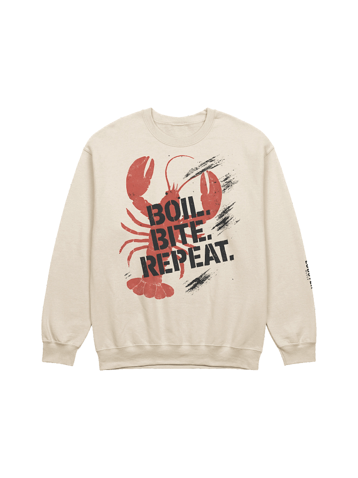 Boil. Bite. Repeat. Sweatshirt | Grunge Lobster Streetwear Pullover product image (1)