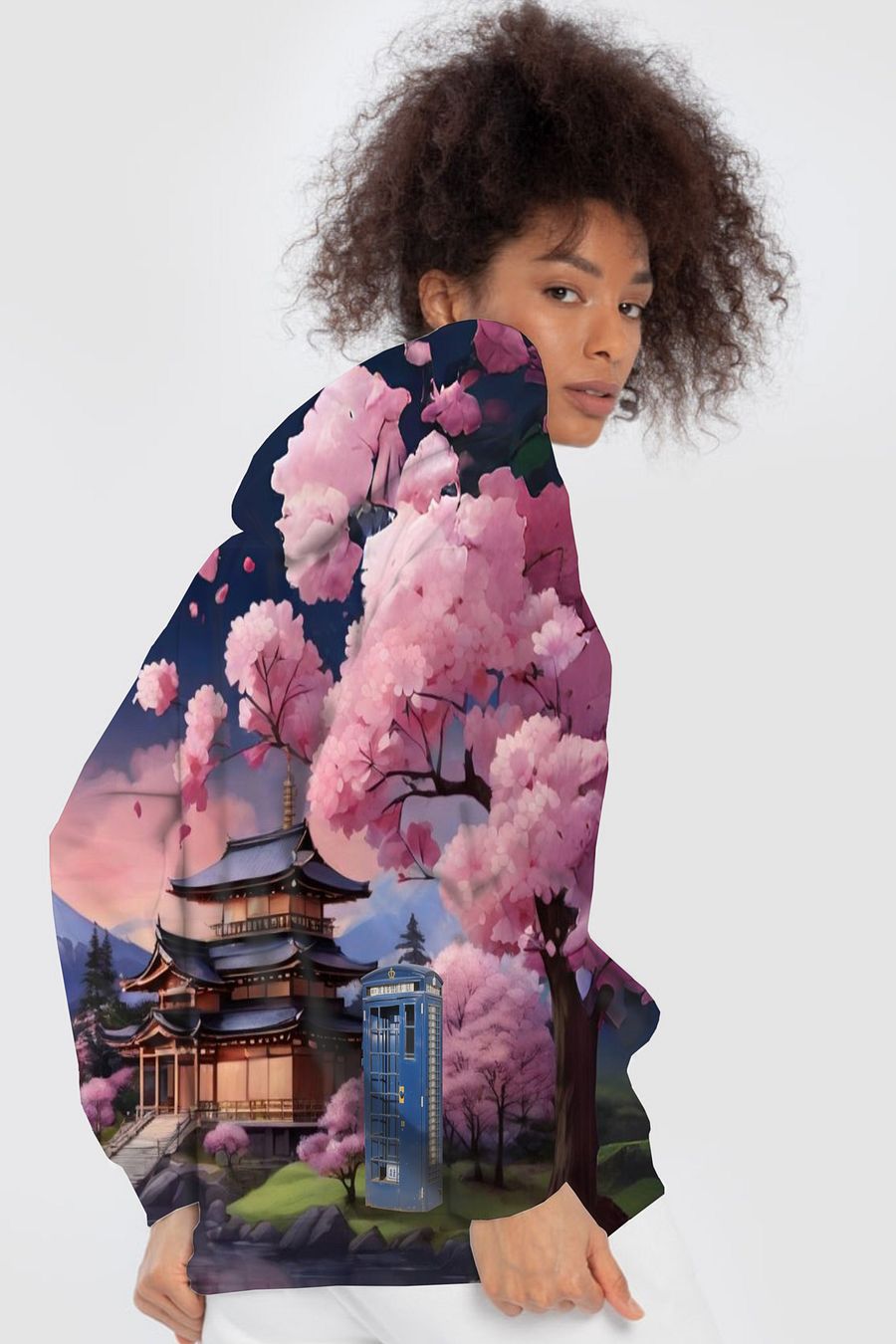 Dr Who Tardis in Japan All Over Print Hoodie product image (4)