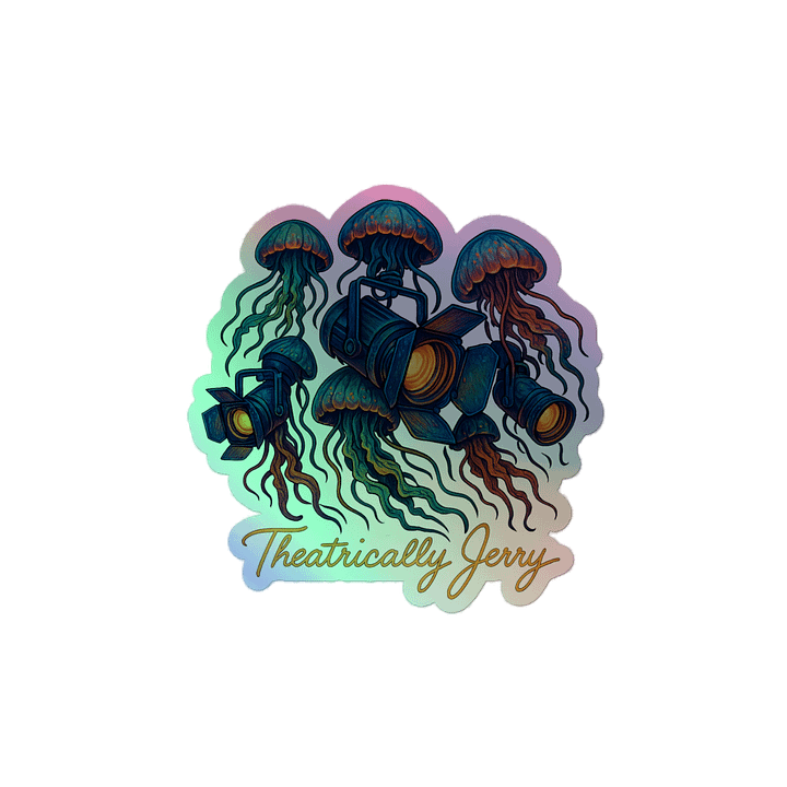 Theatrically Jerry: "Nautical Illumination" Jellyfish Stage Lights Holographic Stickers product image (2)
