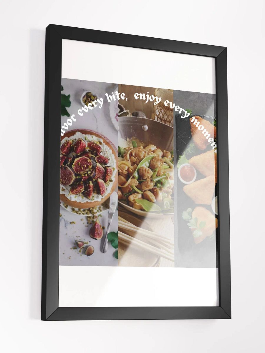Wall Art Three Images Collage Food Framed High-Quality Matte Poster (in) product image (3)