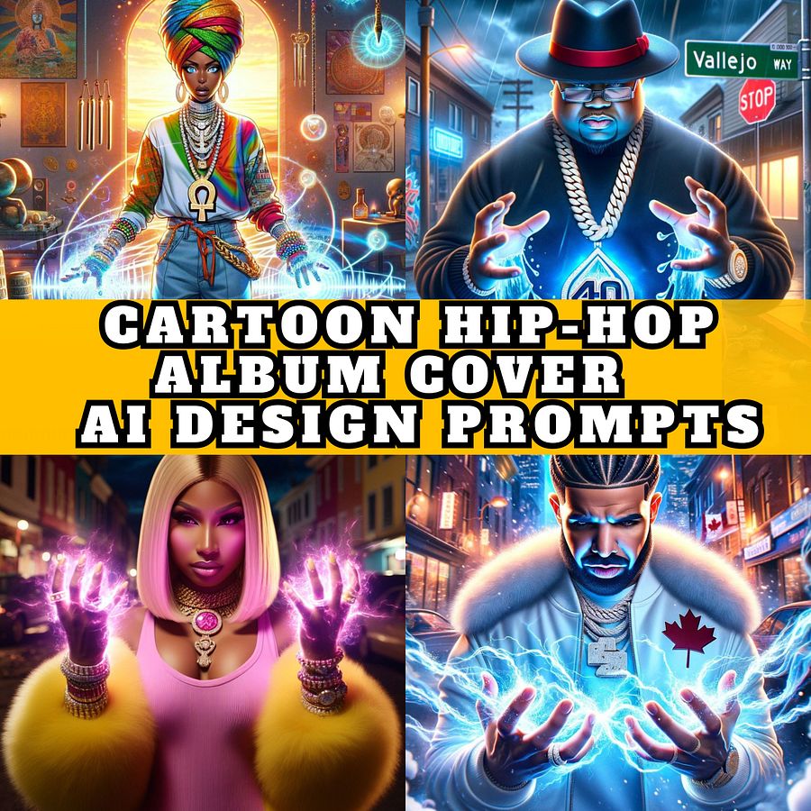 Rap Hip-Hop Artists Ai Design Prompts product image (1)