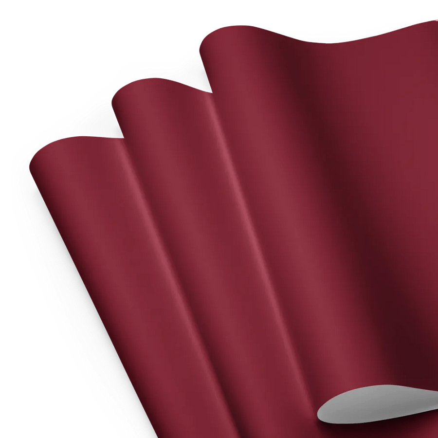 Burgundy Solid Holiday Christmas Wrapping Paper Sheets (3) product image (8)