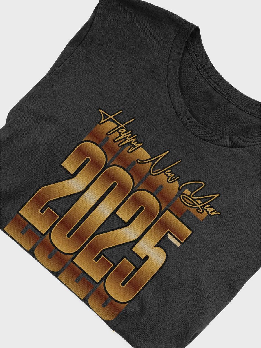 2025 New Year T-shirt (Gold Print) product image (2)