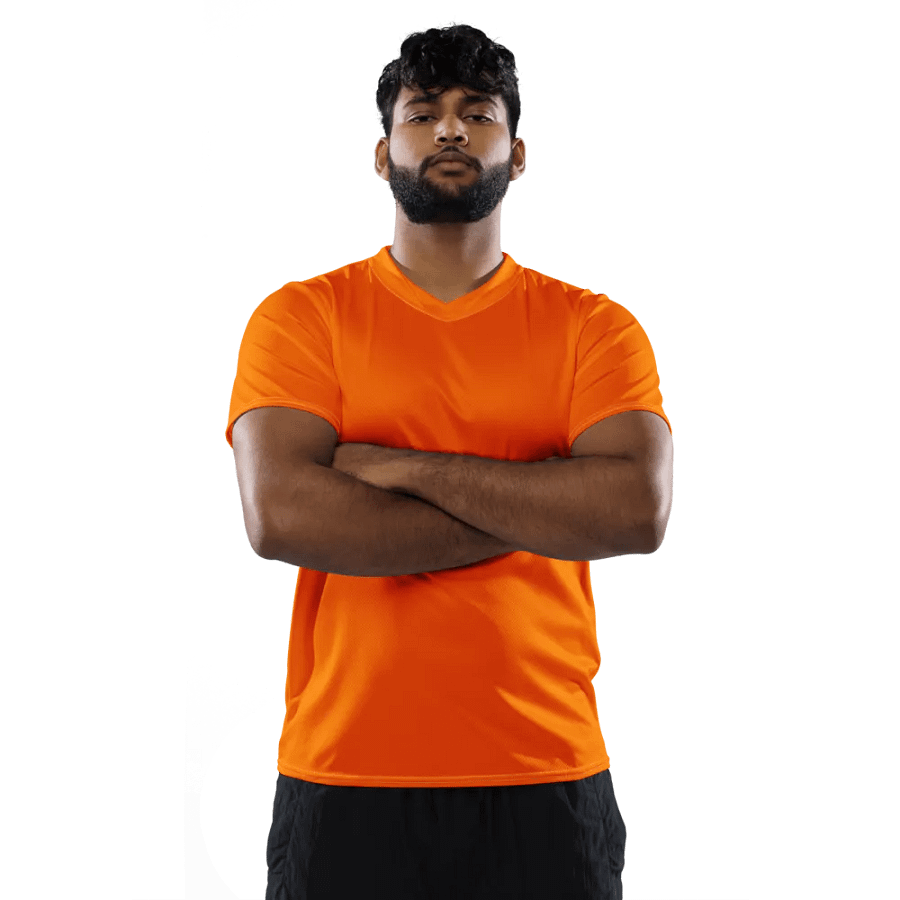 Plain Color Orange Athletic Jersey product image (3)