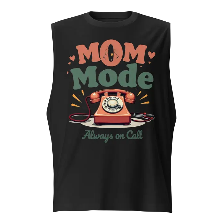 Retro Mom Mode Muscle Tank product image (1)