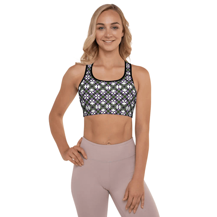 Gender Queer Abstract (3) - Padded Sports Bra product image (1)