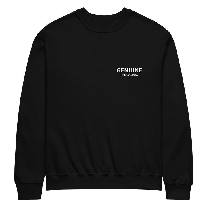 Genuine The Real Deal - Crewneck Sweater - Black product image (1)