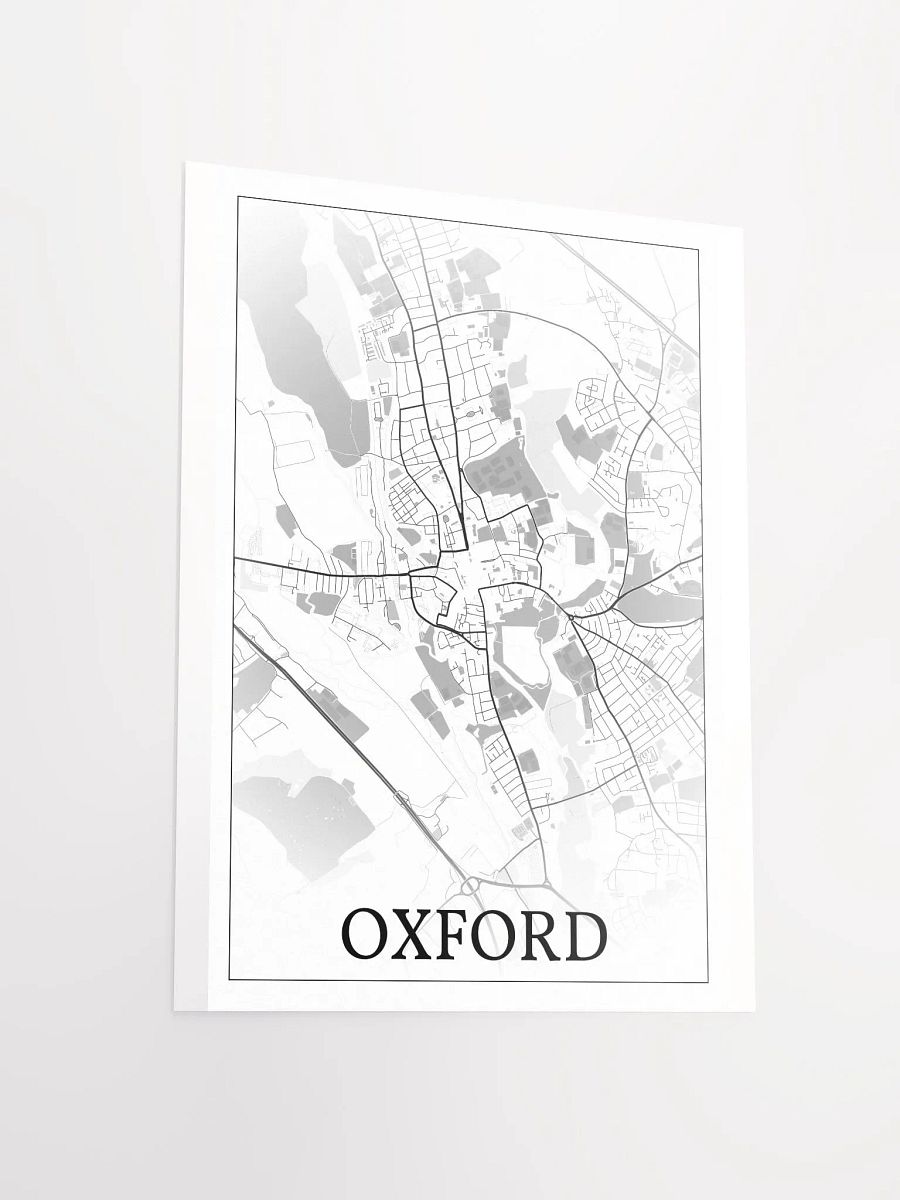 Oxford, England, city map print product image (14)