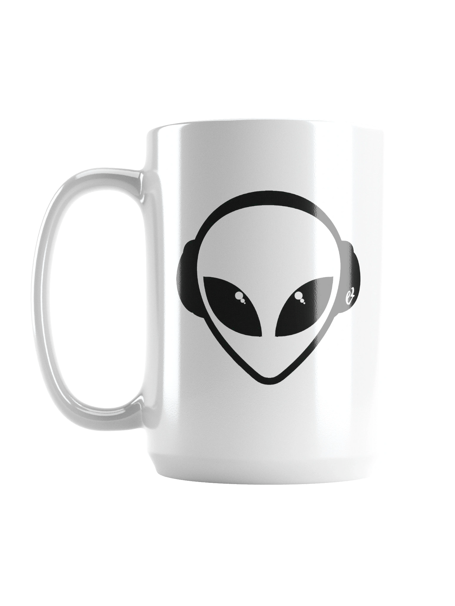 e² Alien White Glossy Mug product image (1)