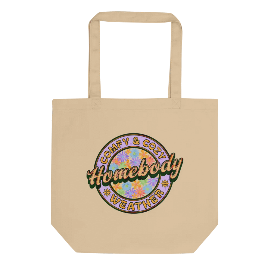 Homebody Comfy And Cozy Weather Floral Eco Tote Bag product image (1)