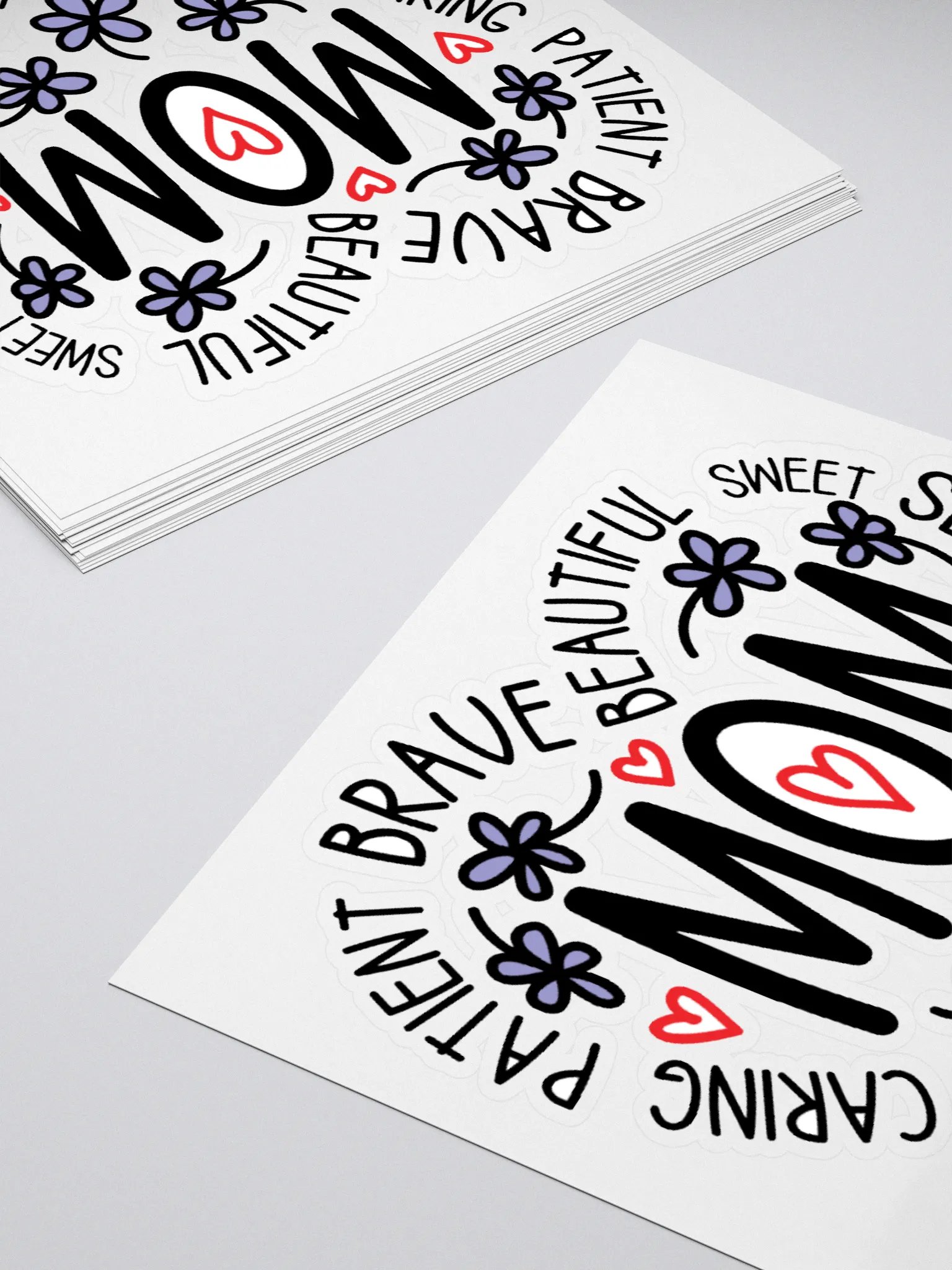 Mom's Heart Tribute Stickers product image (4)