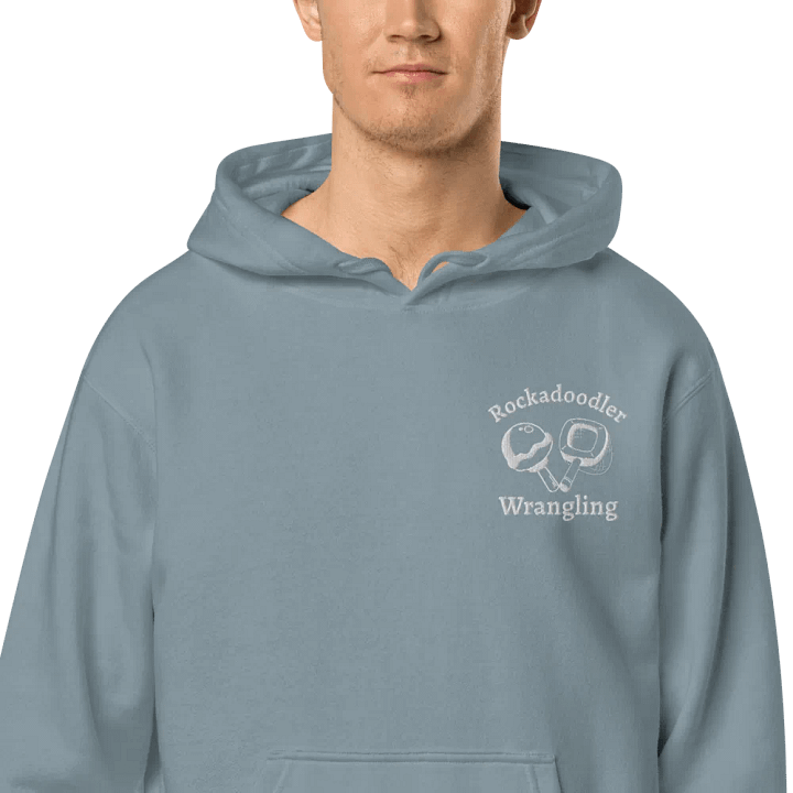 Rockadoodler Wrangling Hoodie- white embroidery product image (86)