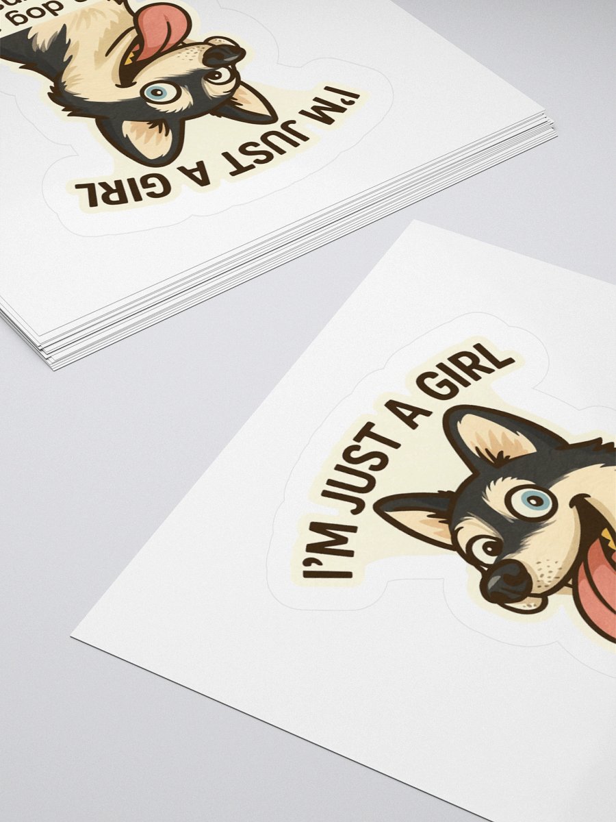 I’m Just a Girl & 4 Breakdowns Sticker 🐾💖 product image (4)