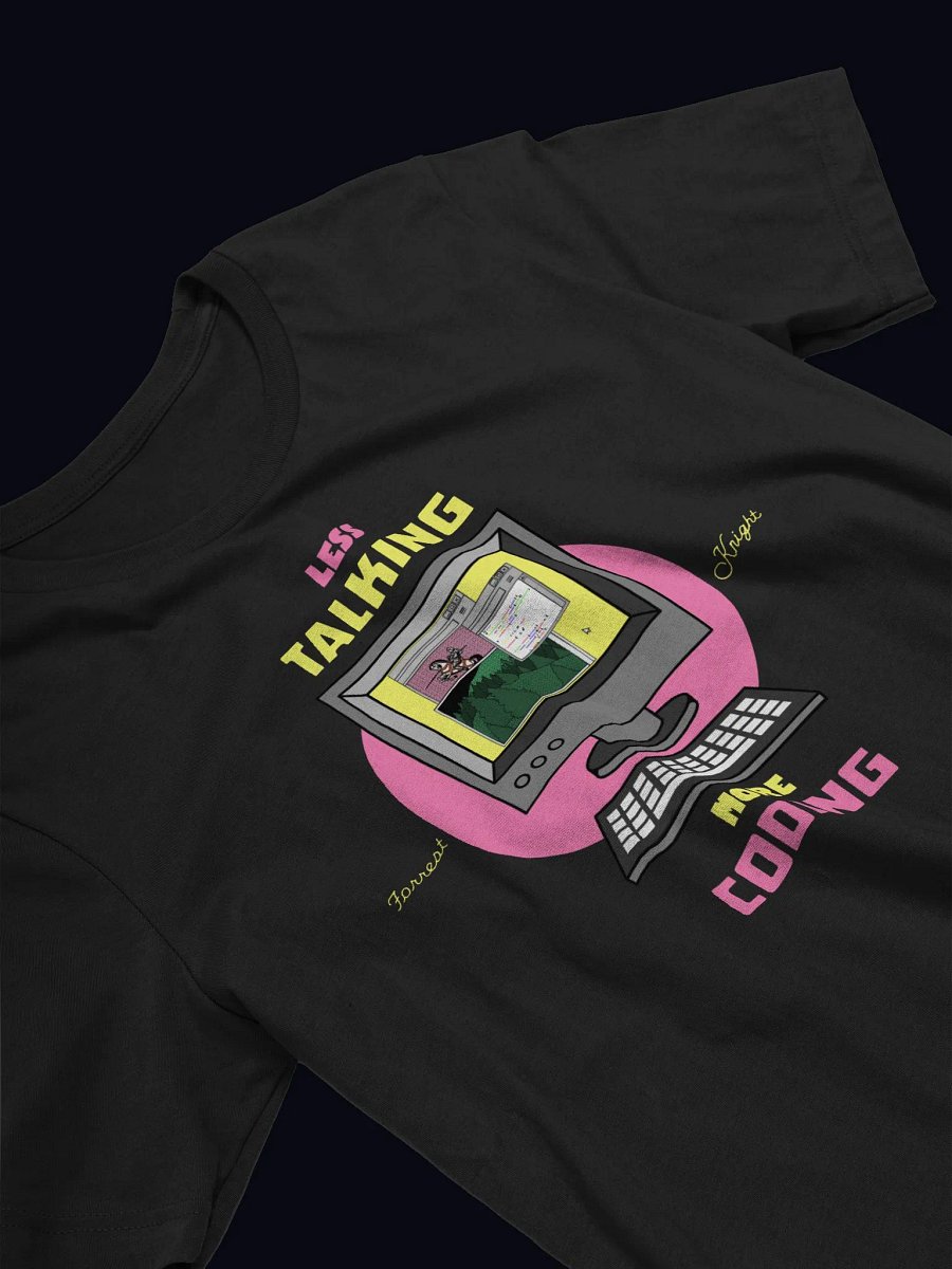 Less Talking More Coding T-Shirt (No Frame) product image (3)
