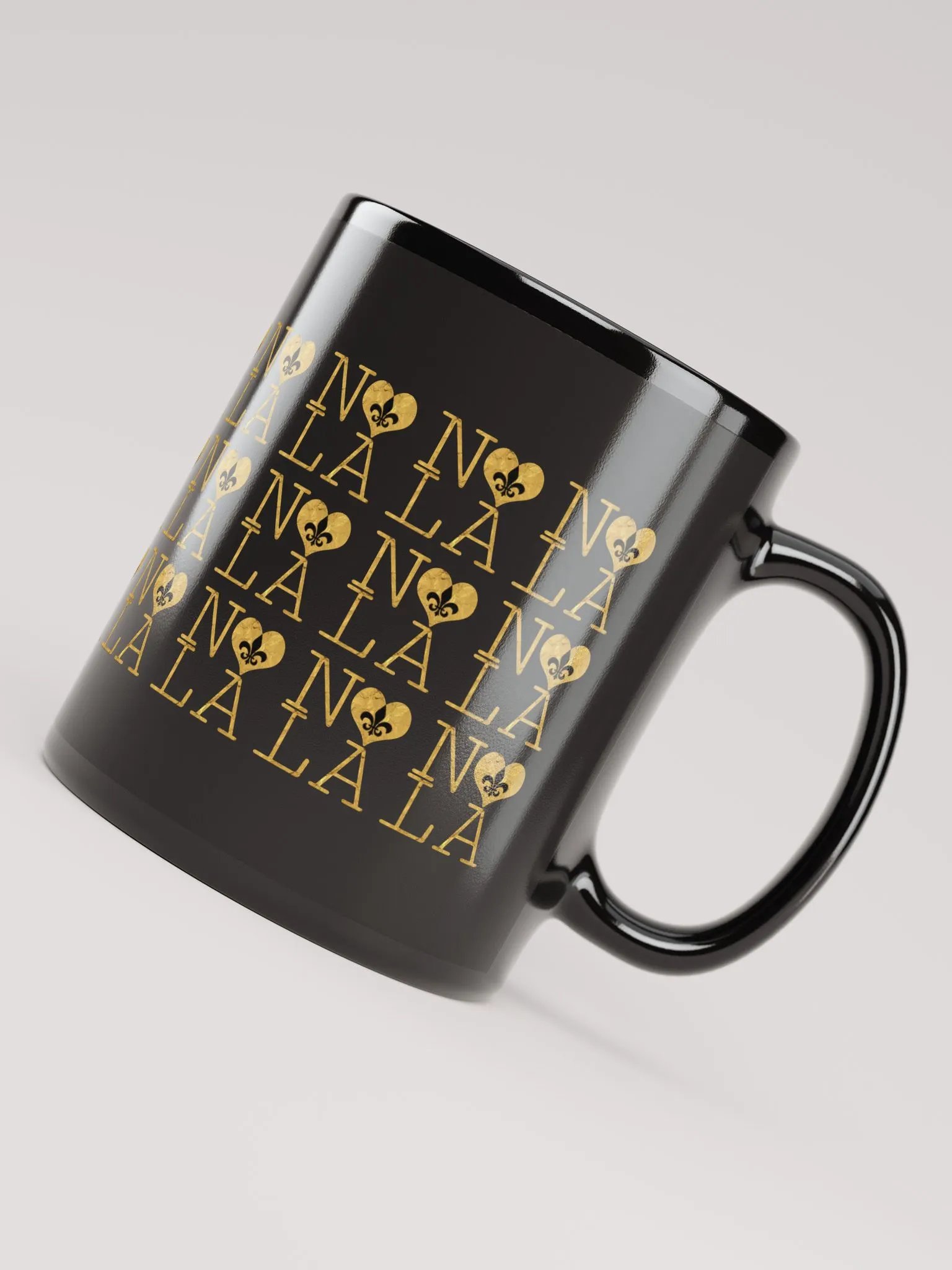 I LOVE NOLA **LEGACY MUG** (BLACK & GOLD EDITION FULL GOLD WRAP) product image (4)