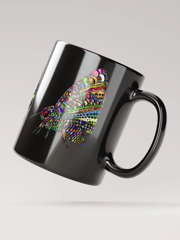 Black Glossy Coffee mug- Butterfly Coffee Mug product image (2)