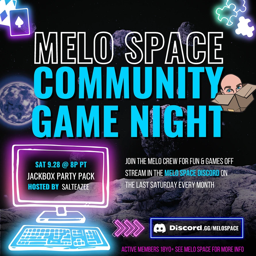 MELO SPACE Community Game Night ft Jackbox - September 2024