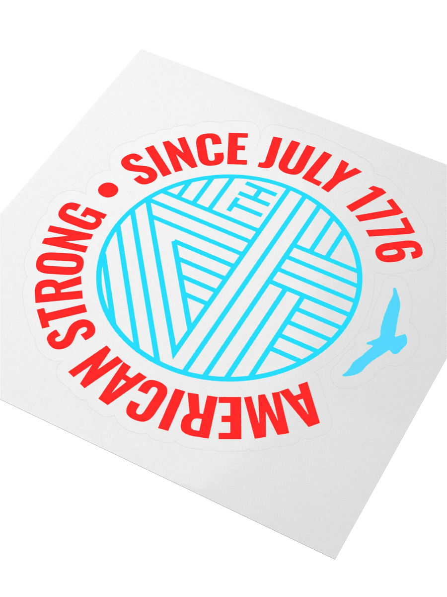 American Strong Kiss Cut Stickers product image (3)