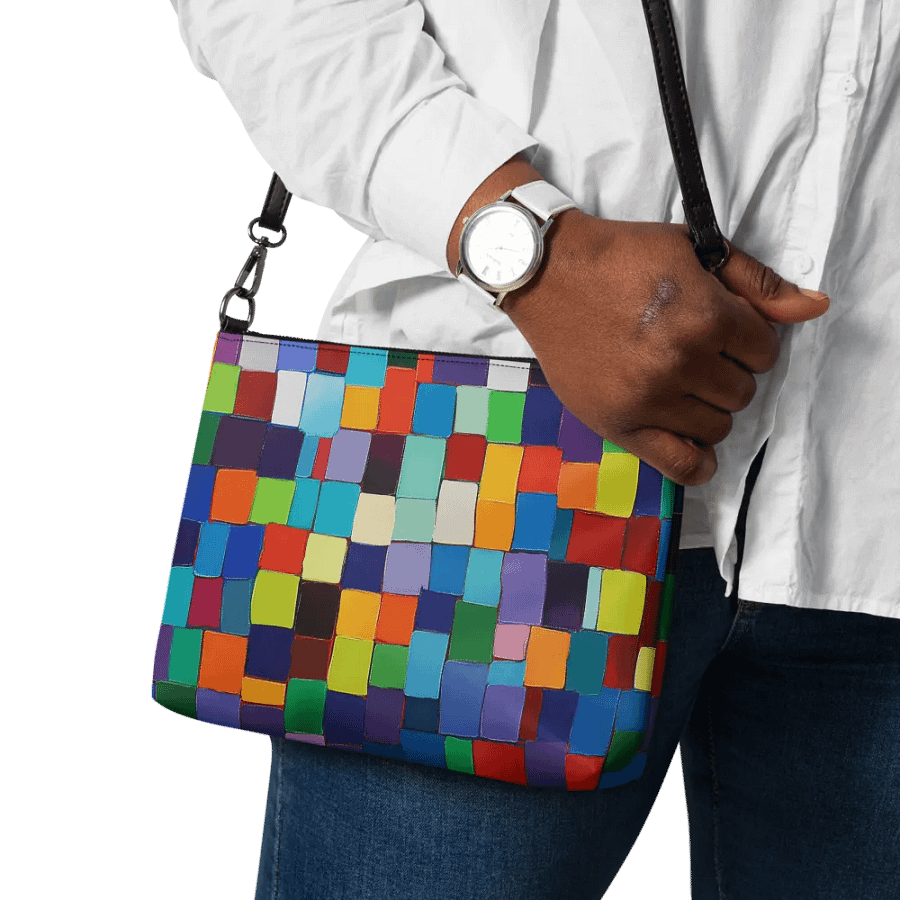 Chroma Grid Crossbody: Colorful Mosaic Bag product image (11)