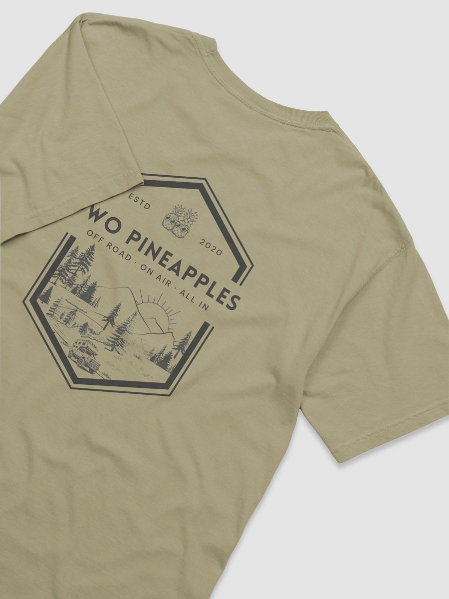 Two Pineapples Roadtrip Badge Relaxed Fit T-Shirt (Back design) product image (4)