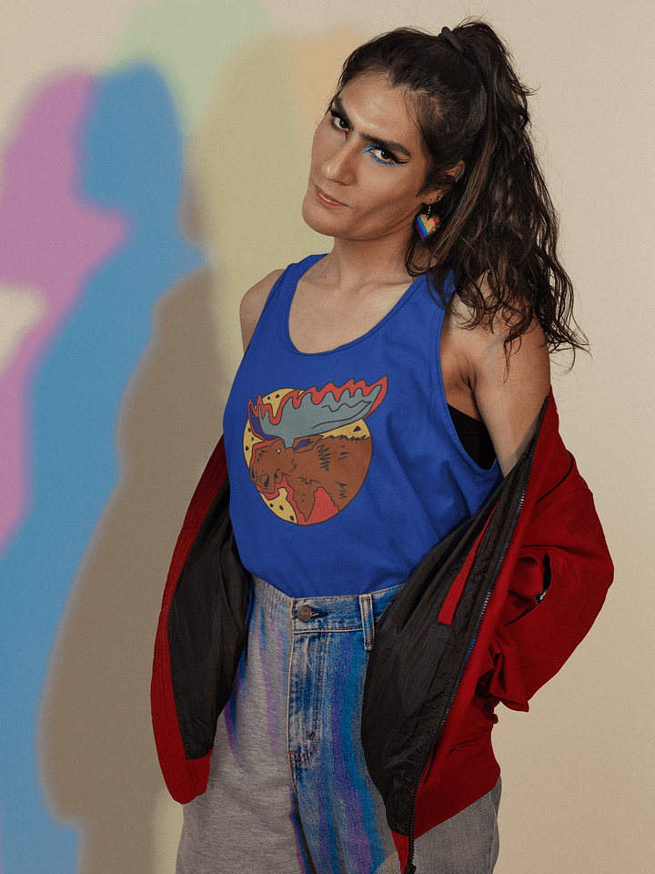 Vapormoose unisex jersey tank top product image (1)
