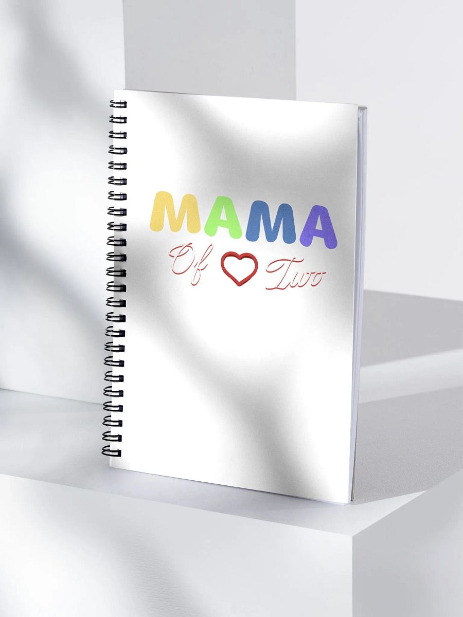 Mama of Two - Loving Family Design Spiral Notebook product image (3)
