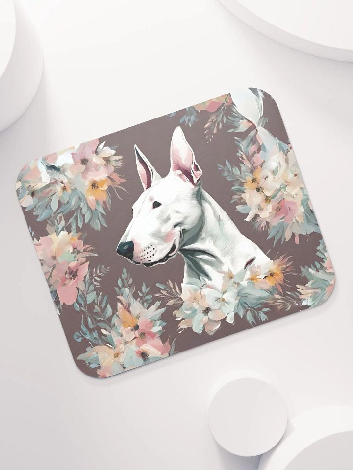 Floral Bull Terrier Mouse Pad product image (2)