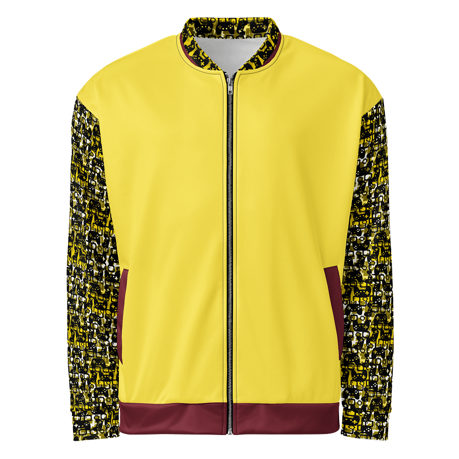 Experience Stories Unisex Bomber Jacket (Gold, Red, and Black) product image (1)