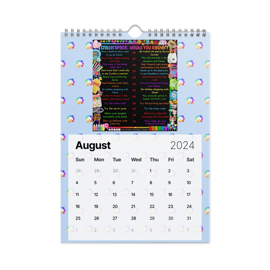 Pastel Blue CS Activity Calendar 2024 product image (5)