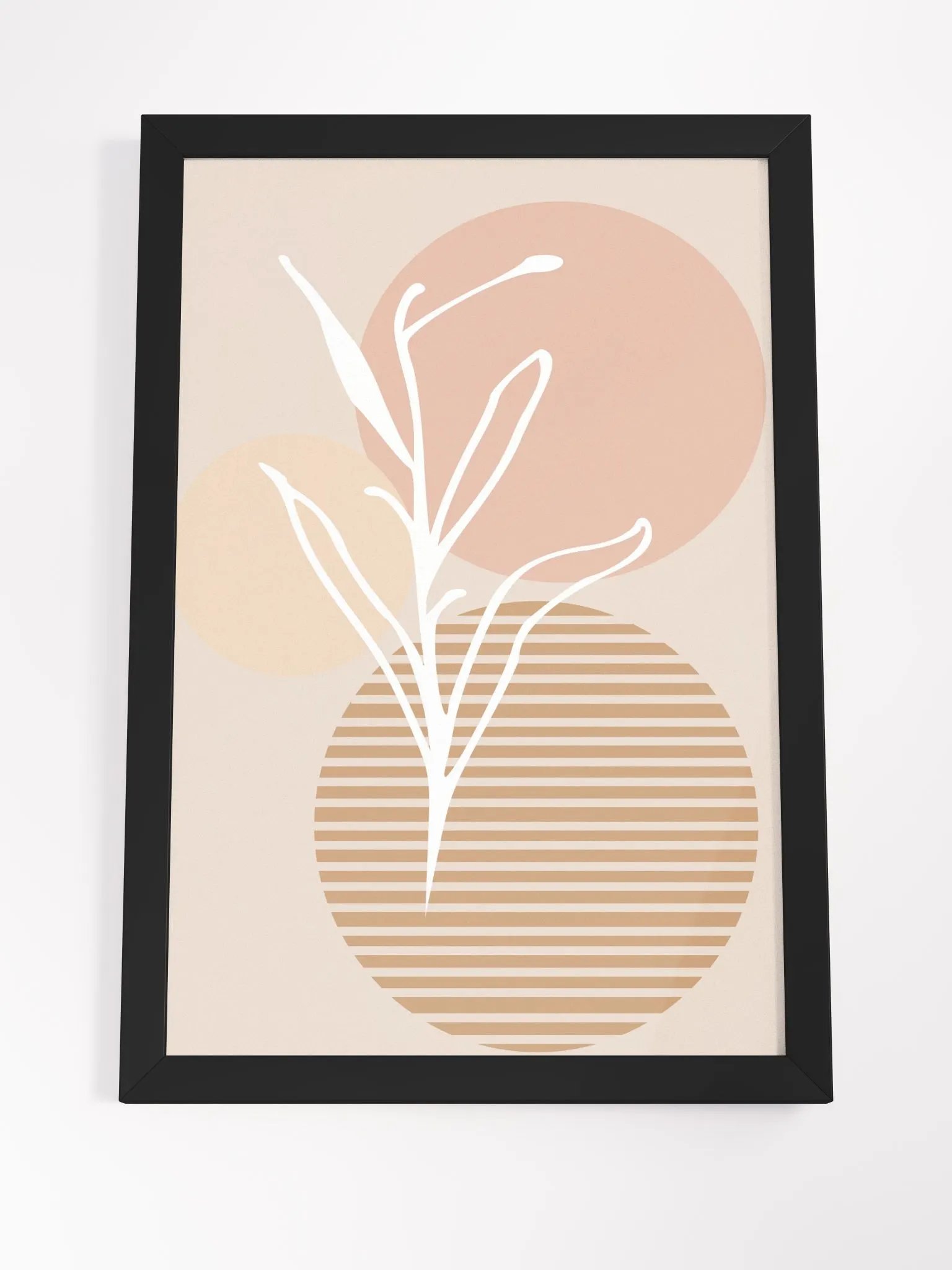 Abstract Botanical Circles Framed Poster product image (20)