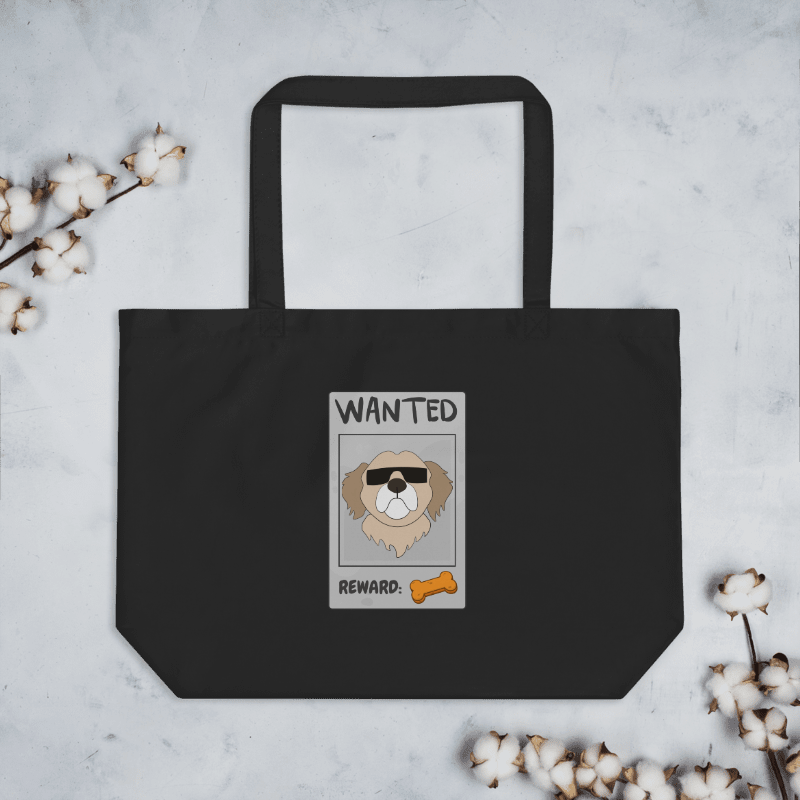"WANTED" COOL PUP TOTE BAG product image (2)