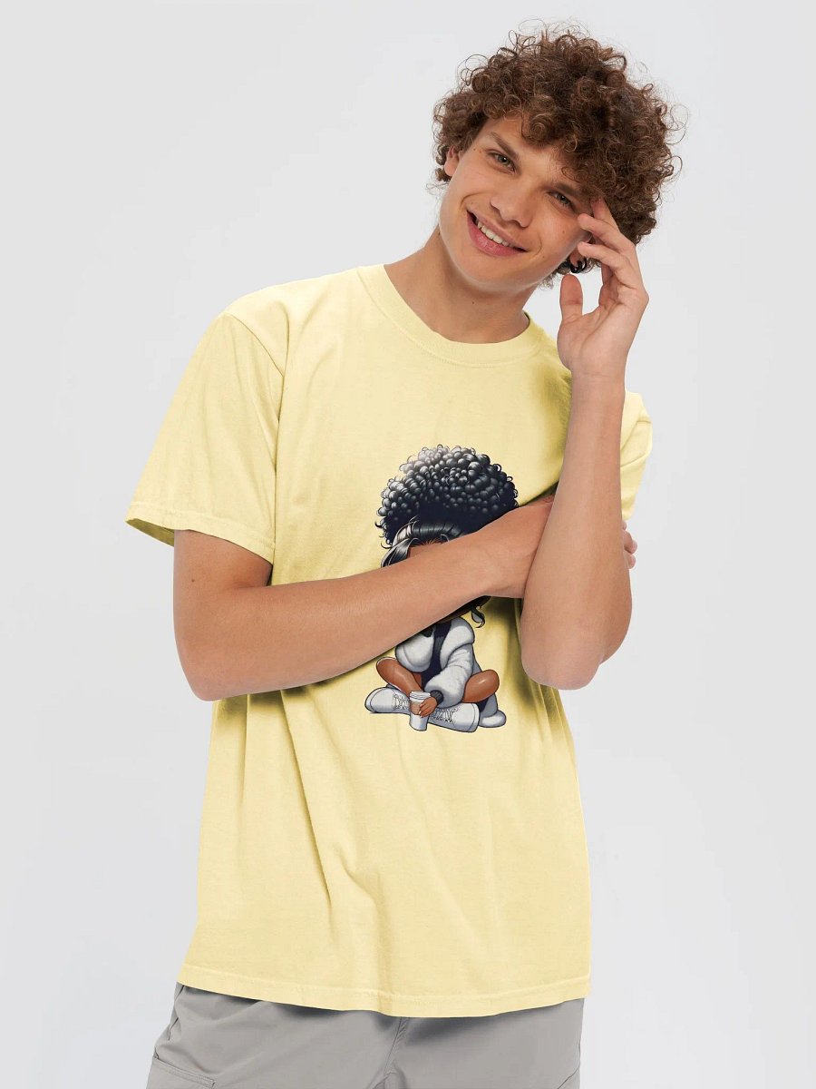 Charming Girl with Cup Chibi T-shirt product image (39)