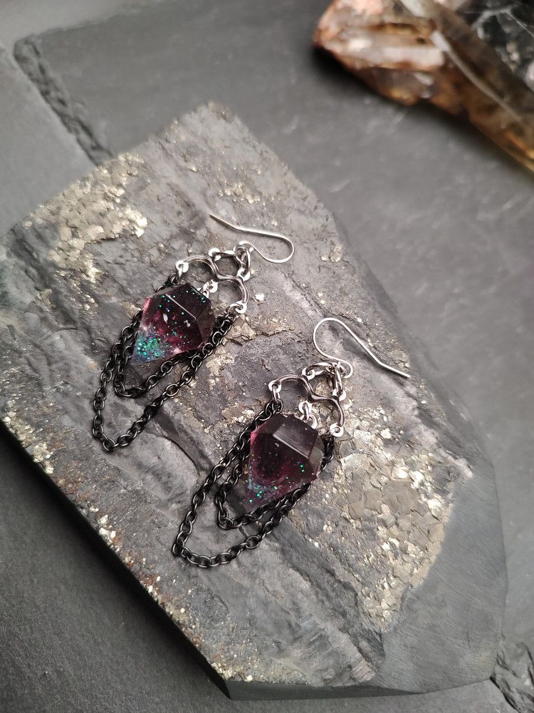Earrings Epoxica - Velvet GalaxyDrops product image (2)