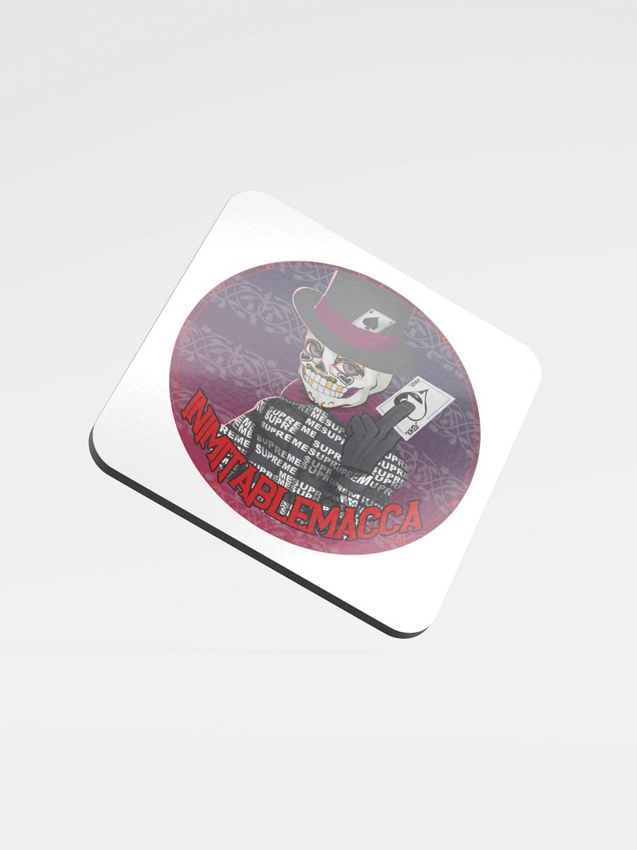 Macca's Logo on a cork coaster product image (1)