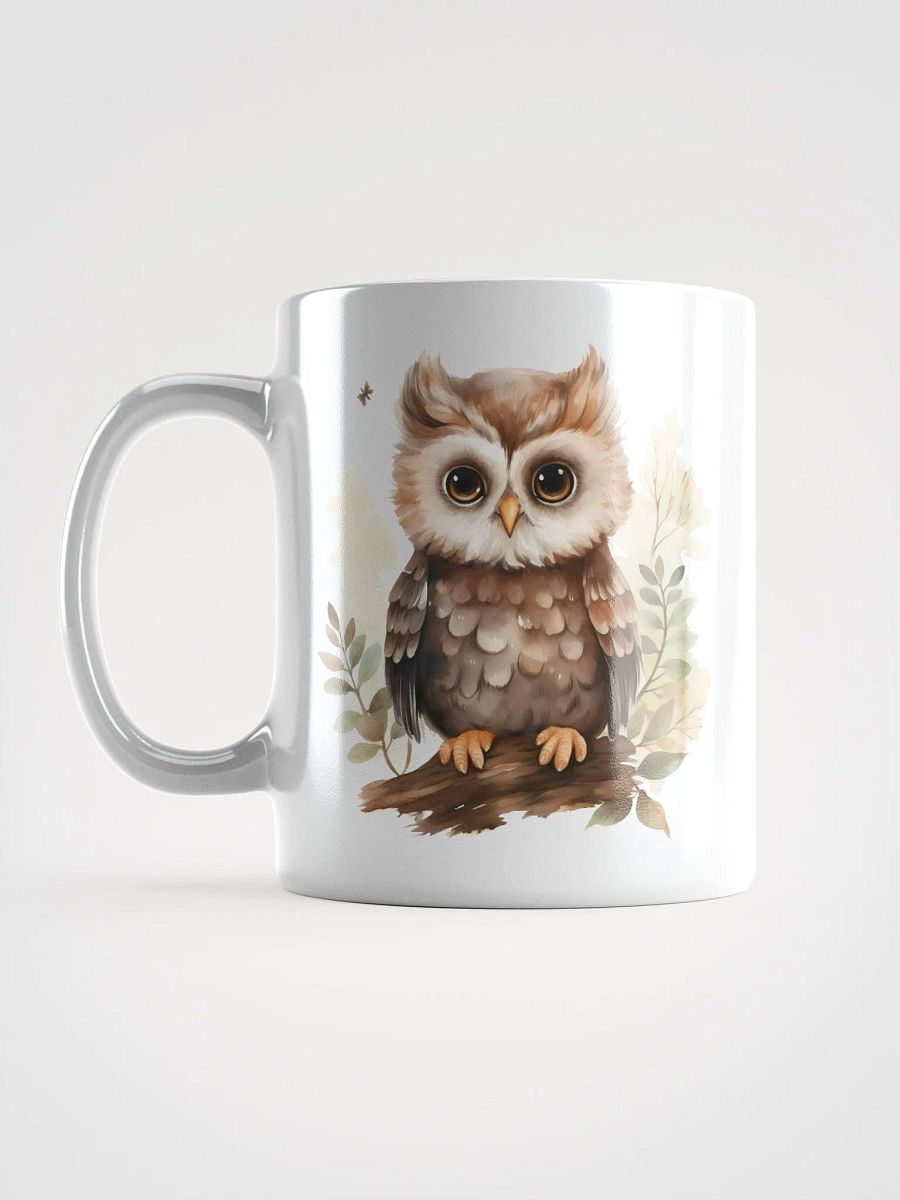 Whimsical Owls White Glossy Mug product image (6)