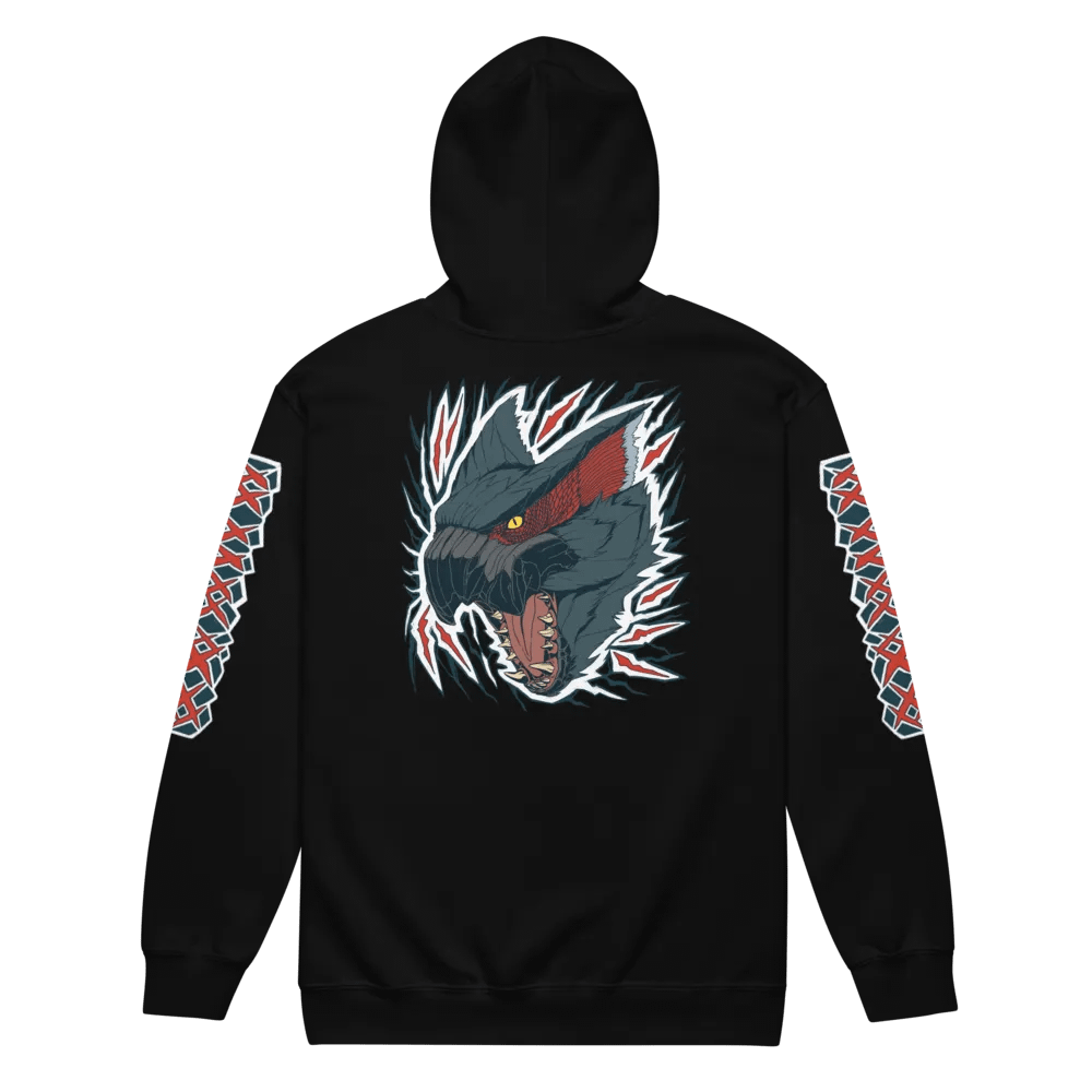 Nargacuga (Alt Design) Zip-Up Hoodie product image (10)