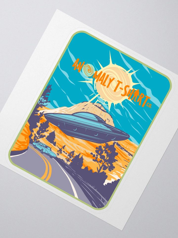 Desert UFO Drag Race Kiss Cut Stickers product image (2)