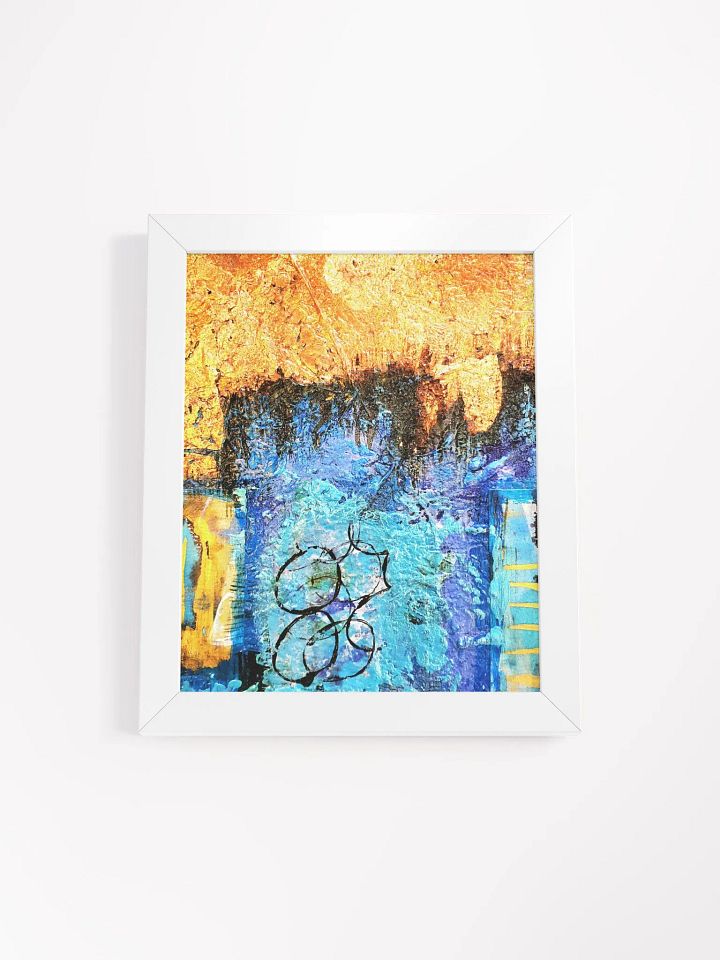 digital print of original artwork by b.reters, gold blue product image (1)
