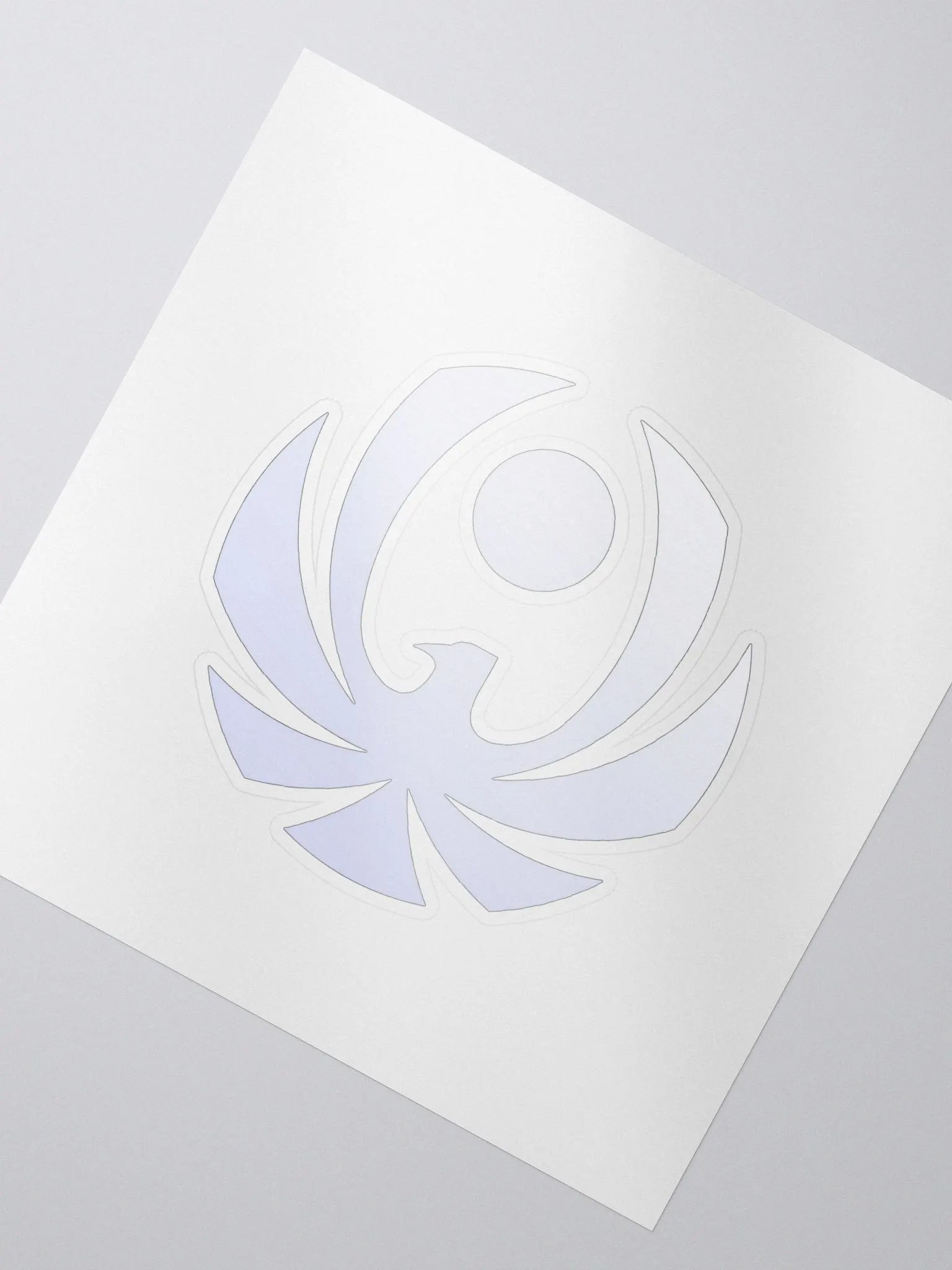 CroweGamingg Kiss Cut Stickers White Logo Stickers product image (2)