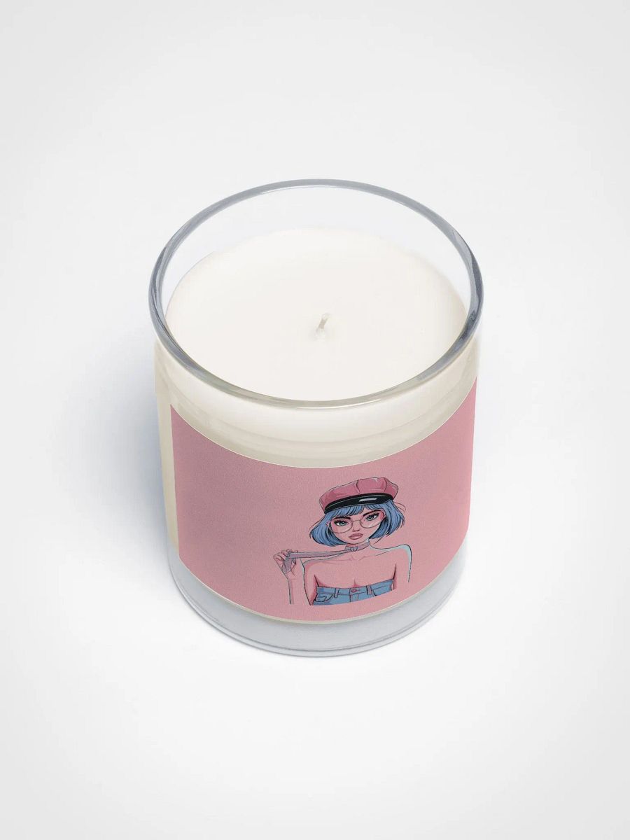 Whimsical Blue Hair & Beret Soy Wax Candle product image (3)