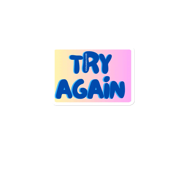 TRY AGAIN Fridge Magnet product image (2)