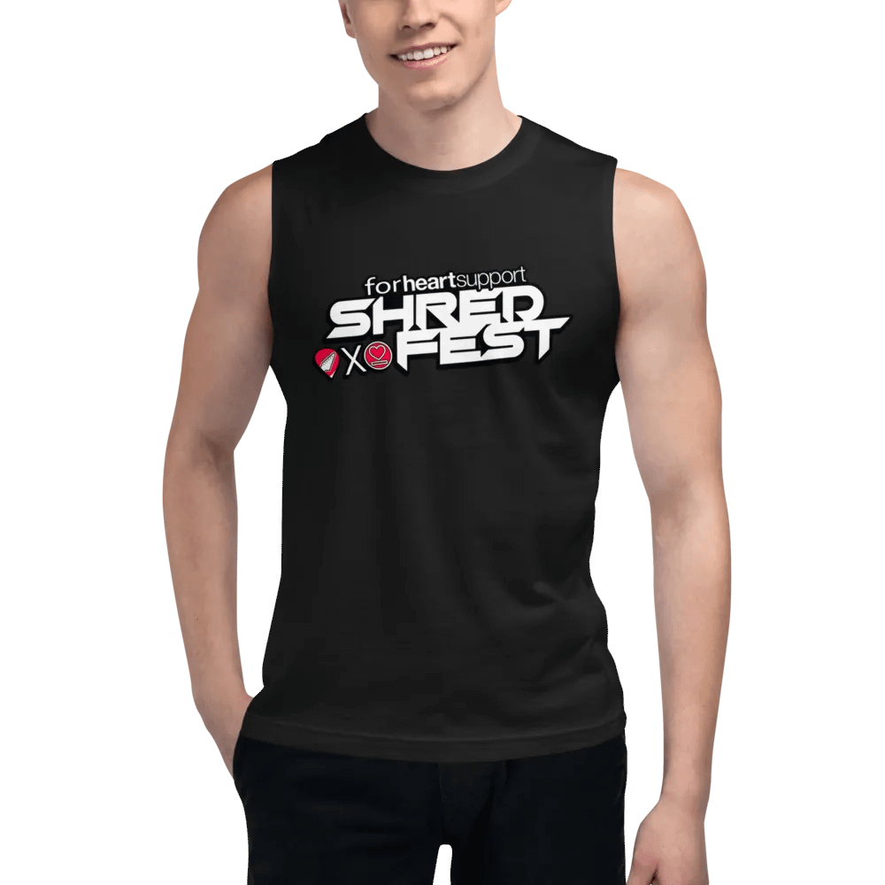 Shredest x Heartsupport Muscle T product image (1)
