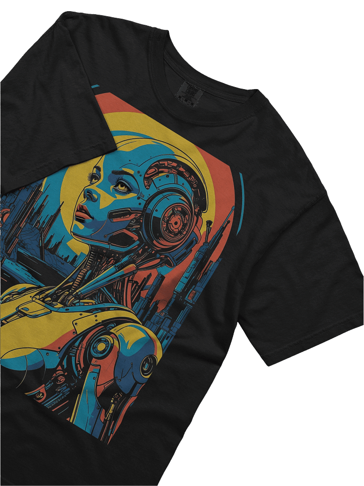 Retro-Futuristic Robot Empress Heavyweight T-Shirt product image (2)