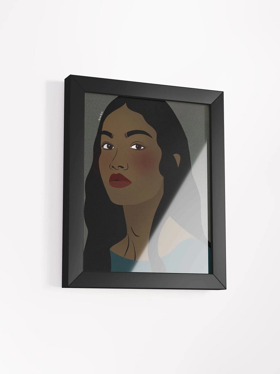 Vibrant Teal Beauty Framed product image (12)