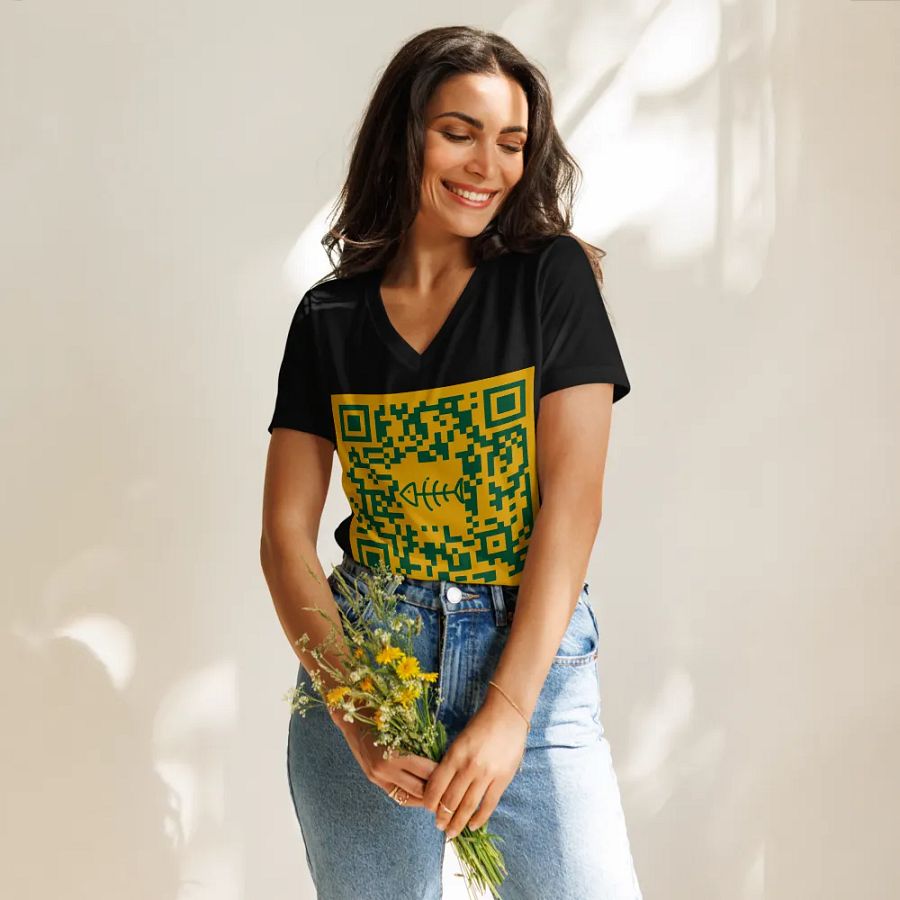 F*Seattle QR code Women's V neck product image (29)