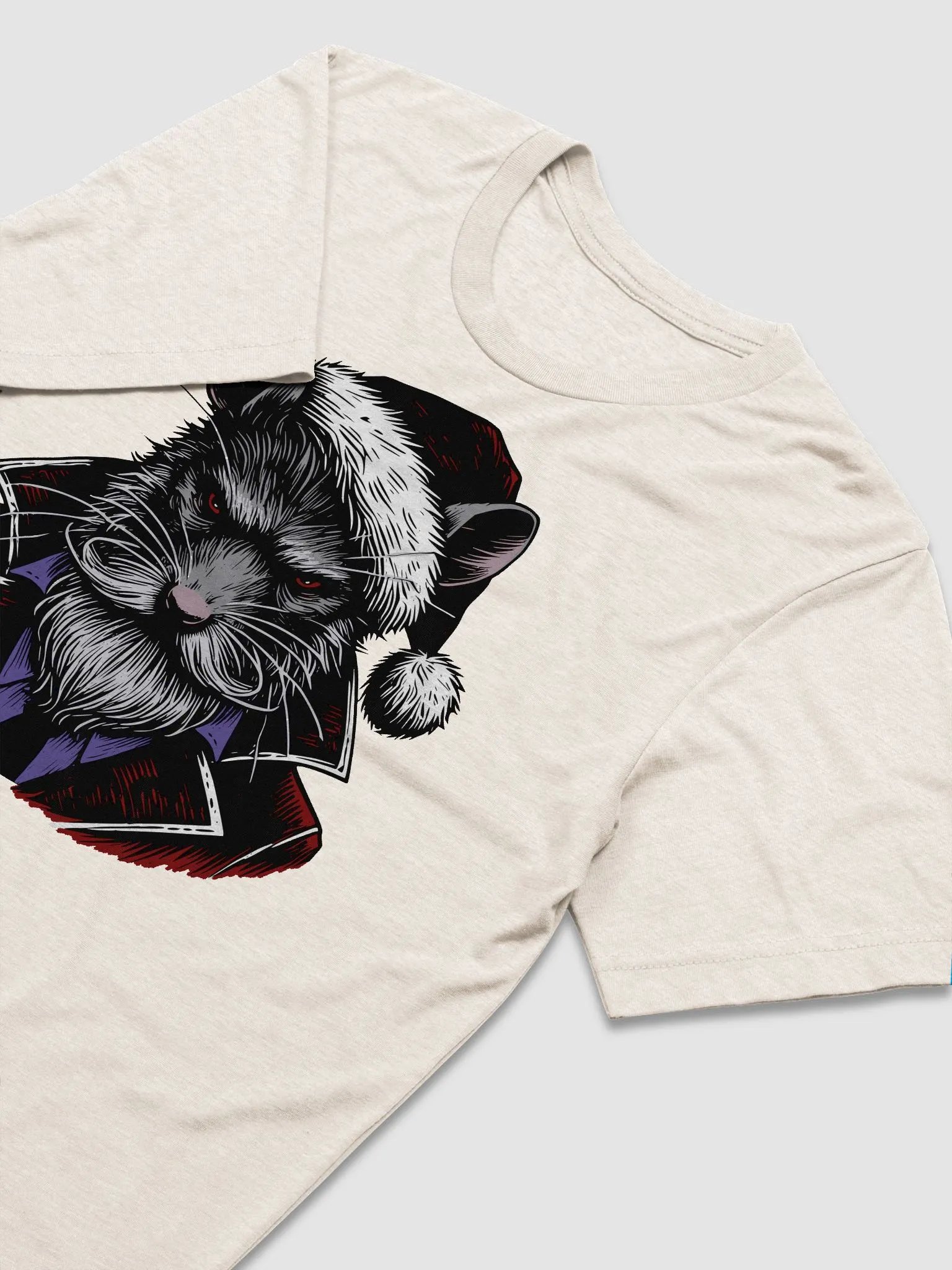 Santa Rat Boss Tri-Blend Tee product image (2)
